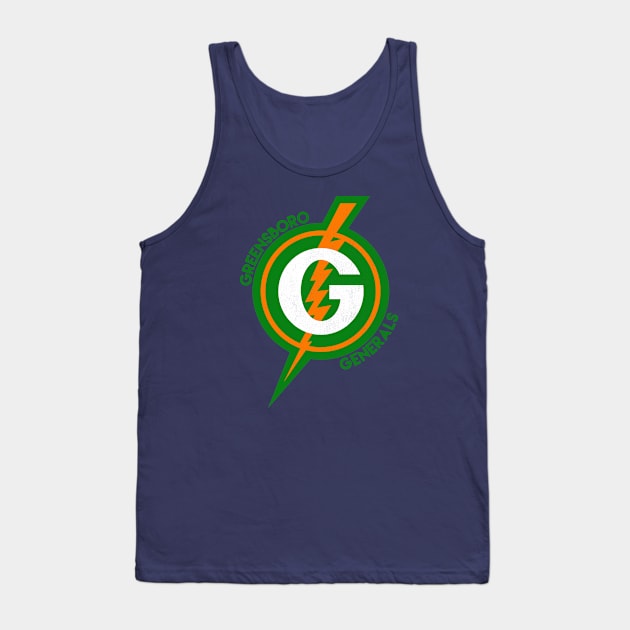 Defunct Greensboro Generals Hockey 1959-1977 Tank Top by LocalZonly